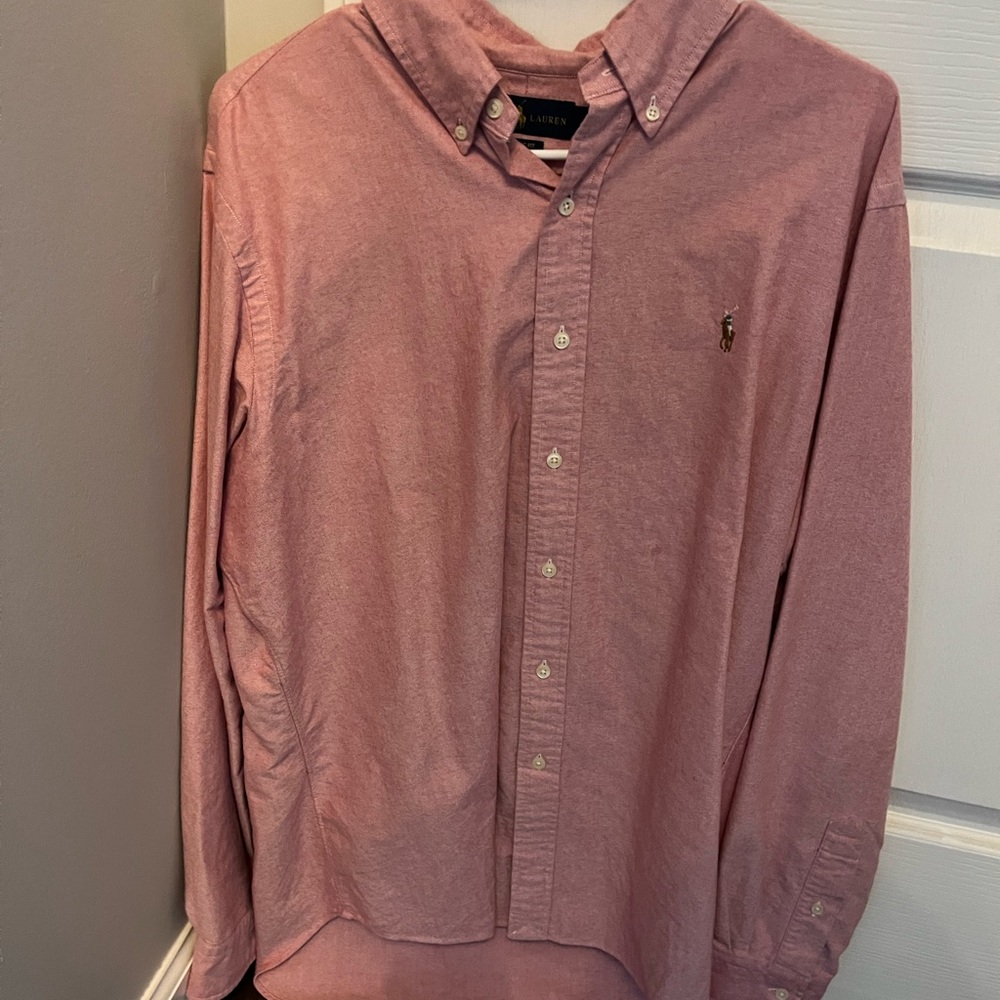 Mens button down shirt. Polo Ralph Lauren. Large.